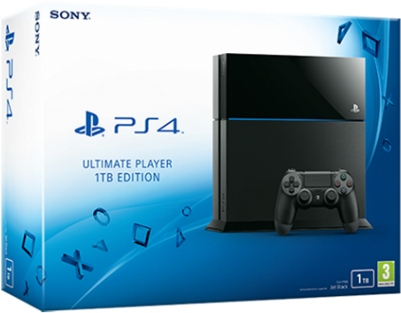 Sony Will Launch - Ps4 Jet Black 1 Tb (640x353), Png Download