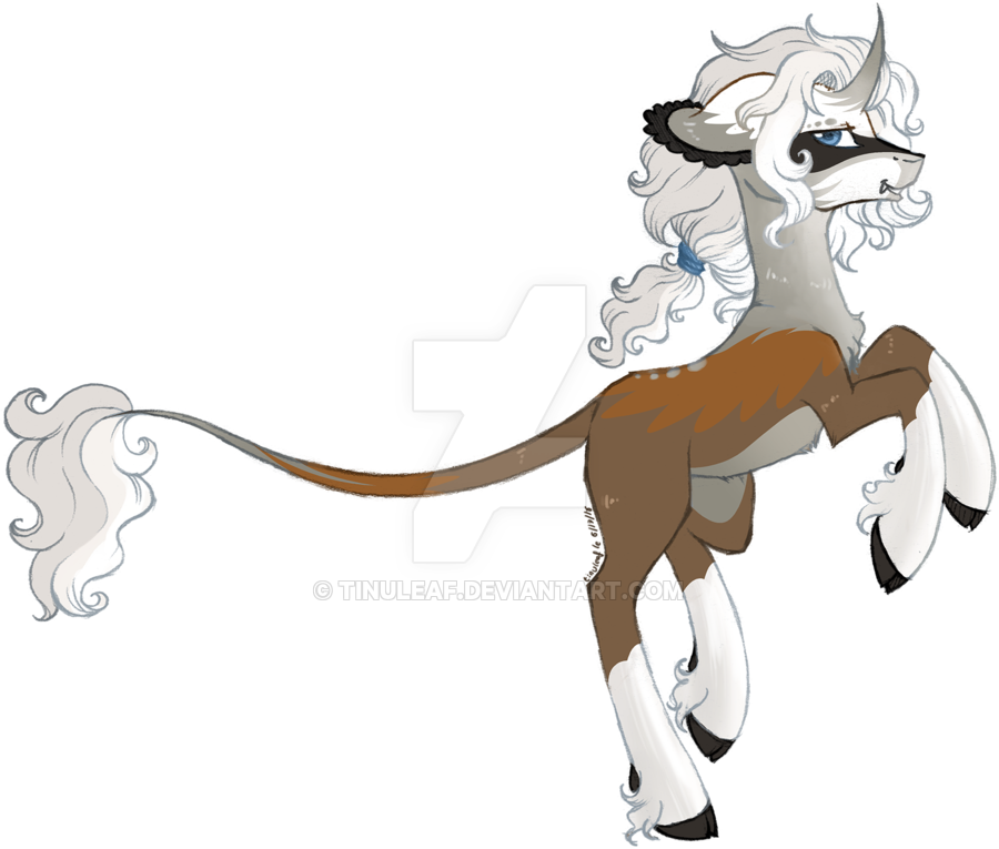 Tinuleaf, Classical Unicorn, Cloven Hooves, Curved - Horse (900x765), Png Download