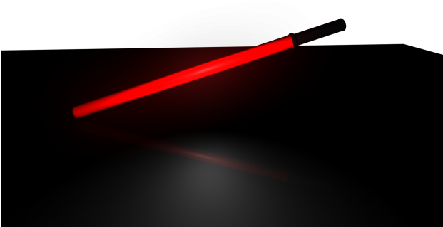 Lightsaber - 3d Computer Graphics (620x348), Png Download