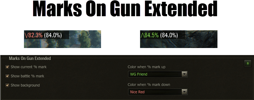 1 - 0 - 1 - 0 Marks On Gun Extended V4 - - Marks Of Excellence Mod (826x356), Png Download