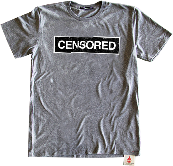 Censored Tee - Active Shirt (600x617), Png Download