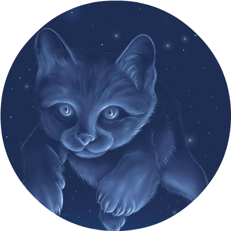 Anime Art Fantasy Cat Gif - Gato En El Espacio (450x597), Png Download