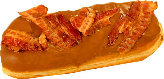 Maple Bacon - Jupiter Donuts Maple Bacon (523x252), Png Download