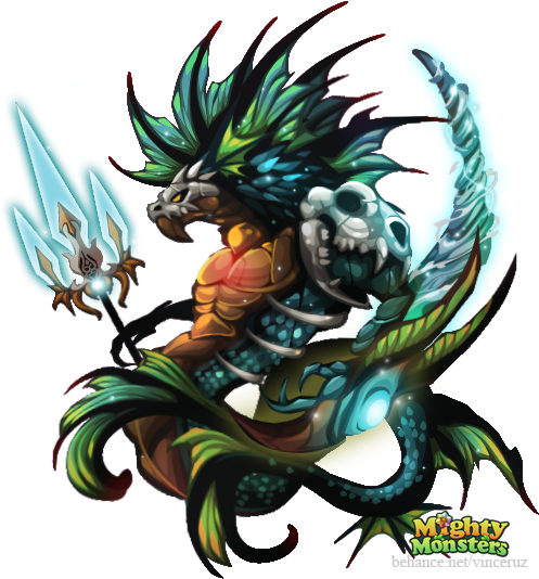 Triton - Mighty Monsters (600x600), Png Download