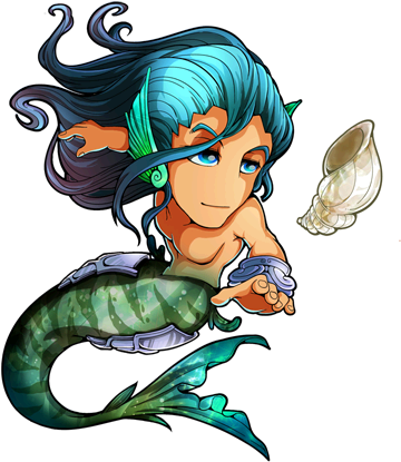 Triton - Pantheon The Legends (400x480), Png Download