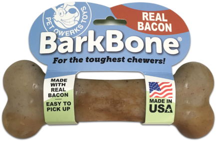 Flavorit Barkbone Large Bacon - Pet Qwerks Bacon Barkbone (480x336), Png Download