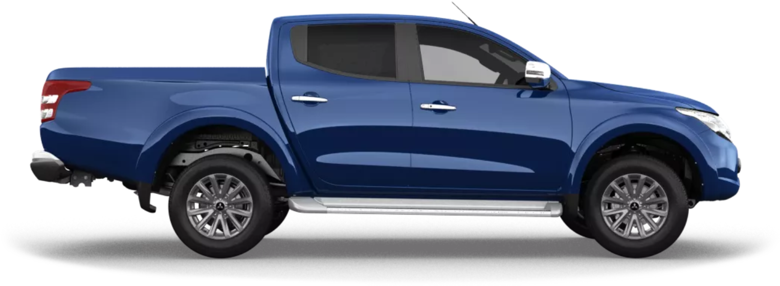 Triton Impulse Blue - Mitsubishi Triton 2018 Black (2536x656), Png Download