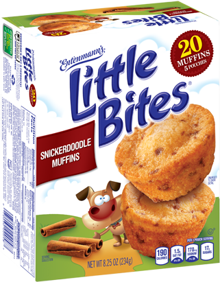 Little Bites Snickerdoodle Muffins (352x447), Png Download