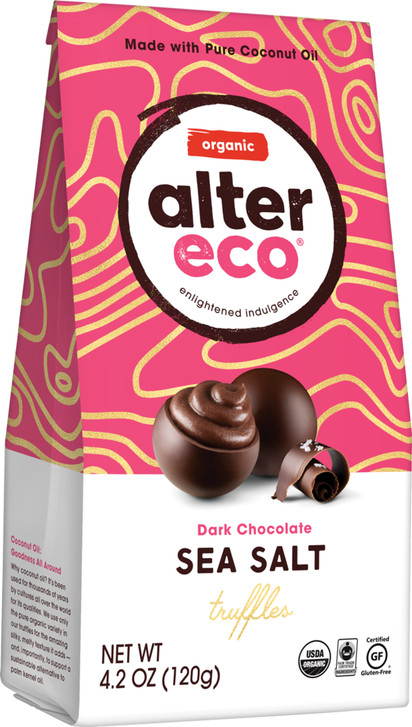 Sea Salt Truffles - Alter Eco Dark Truffle (600x1058), Png Download