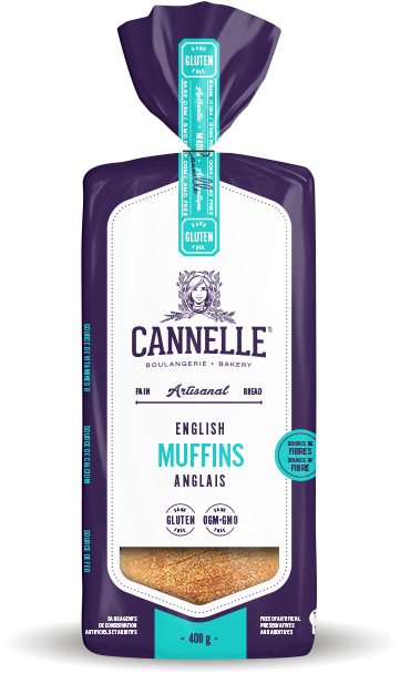 Gluten Free English Muffins Bread - Pain Sans Gluten Cannelle (540x720), Png Download