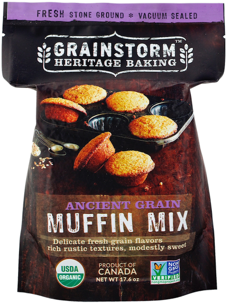 Ancient Grain Muffin Mix - Grainstorm Heritage Baking Organic Oatmeal Cookie Mix (640x640), Png Download