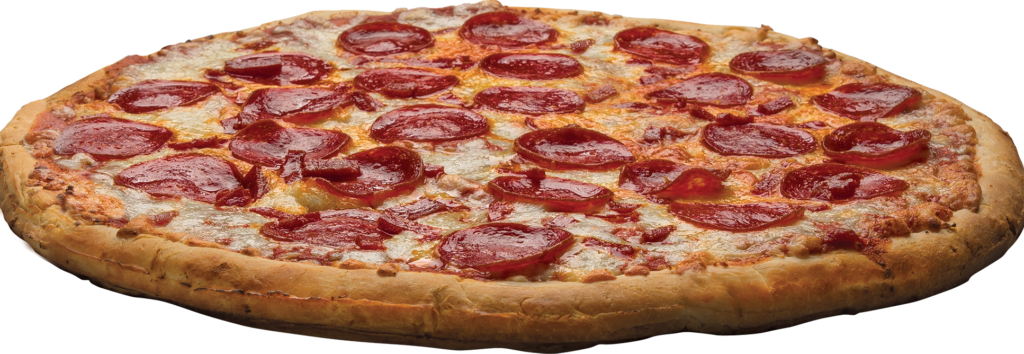 Fightn Tomato Pepperoni Pizza - Pizza (1024x354), Png Download