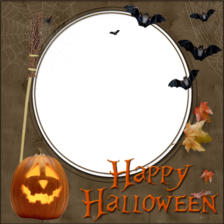 Hd Png Frame - Halloween Photo Frame Transparent (768x768), Png Download