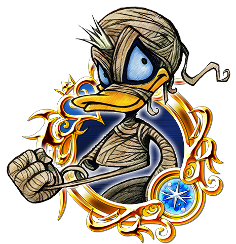 Illustrated Halloween Donald - Stained Glass Medals Khux (484x505), Png Download