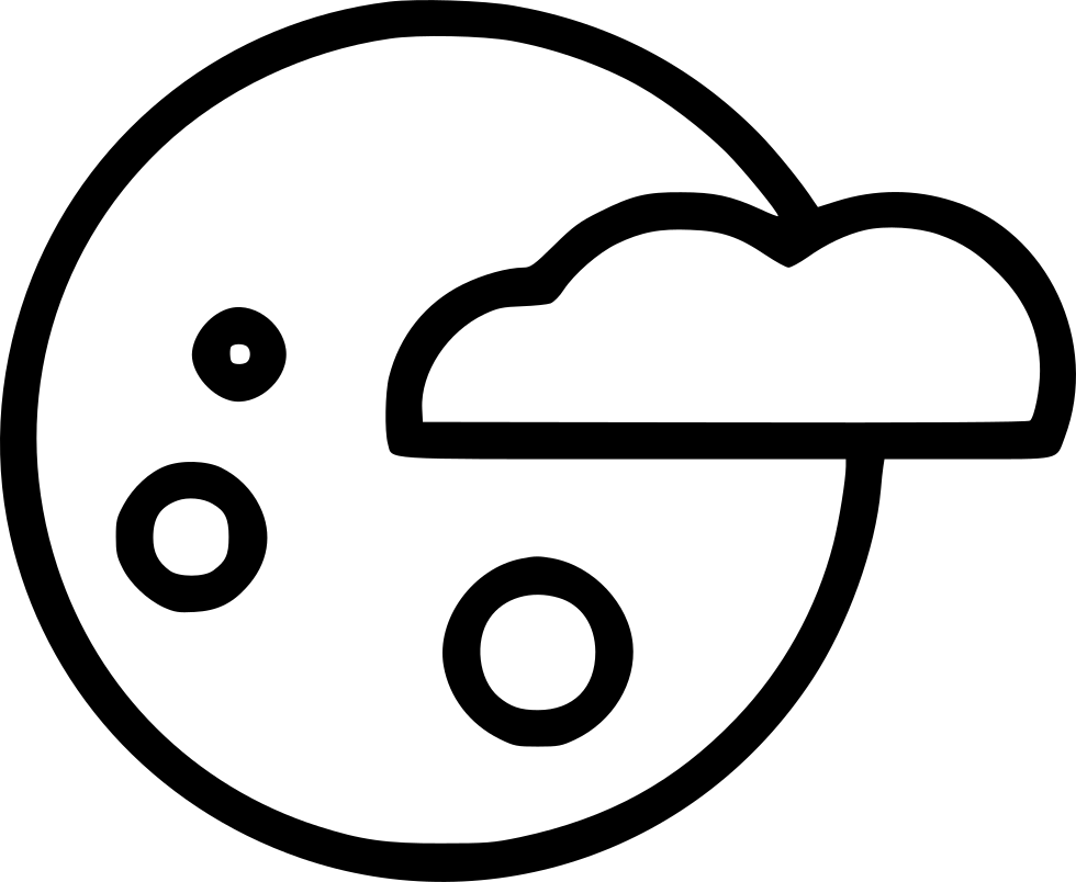 Moon Cloud Haloween Night Comments - Sky (980x804), Png Download