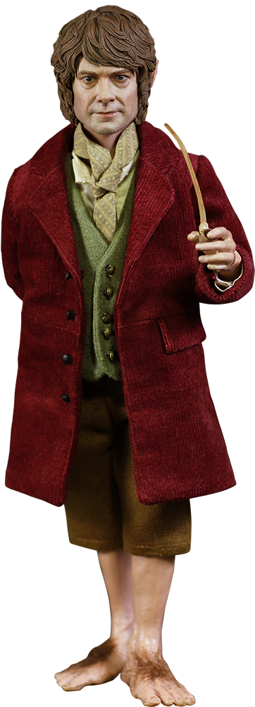 Bilbo Baggins 1/6th Scale Action Figure - Bilbo Baggins (480x1000), Png Download
