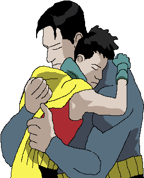 Batman And Robin Unpixel - Batman E Robin Fanfic (516x359), Png Download