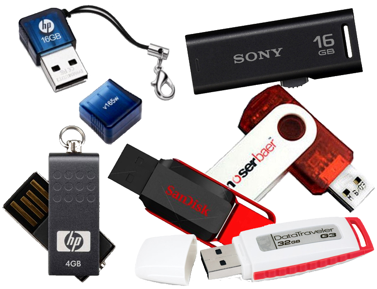Image Description - Memory Card And Pendrive (800x600), Png Download