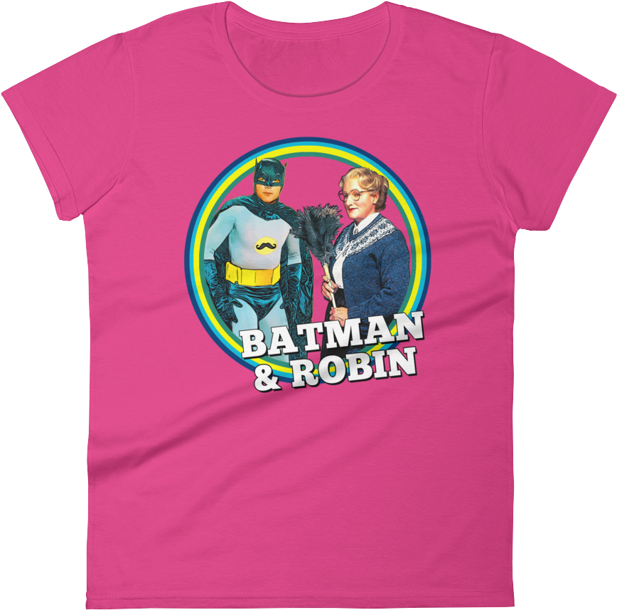 Batman & Robin Tee - White Denim (1000x1000), Png Download