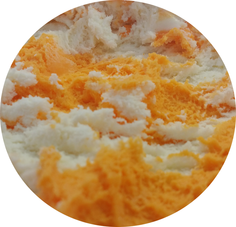 Orange Cream Ice - Orange Ice Cream Flavours (776x747), Png Download