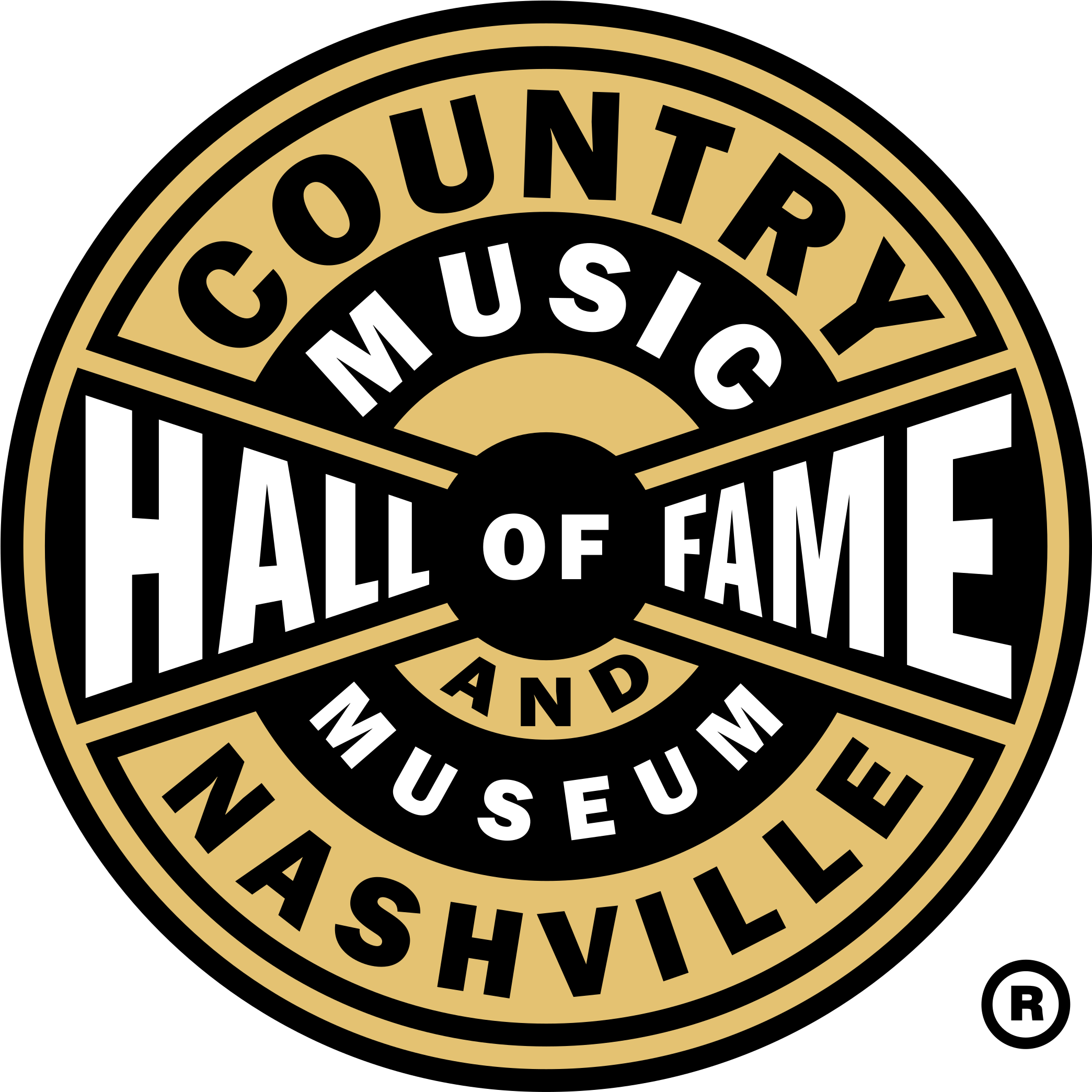 Hall Of Fame Logo Png Transparent - Country Music Hall Of Fame Logo (2400x2400), Png Download
