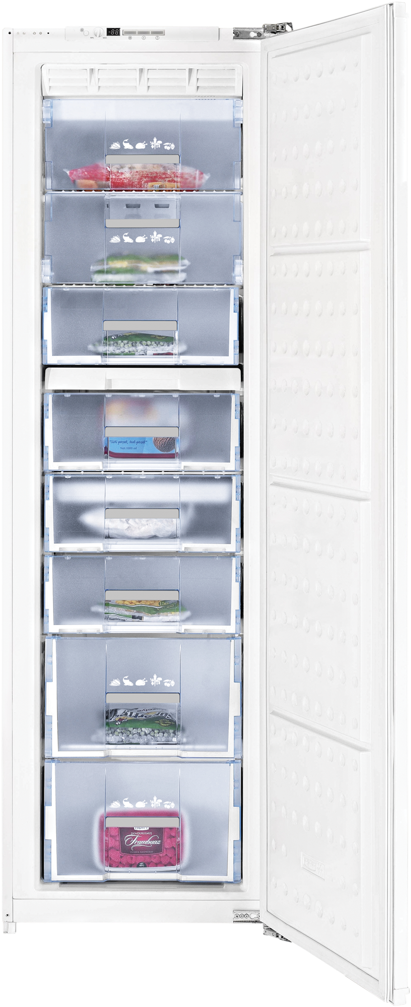 Click To Zoom - Beko Fbi5850 Built-in Upright Freezer - 54 Cm - 196 (2500x3371), Png Download