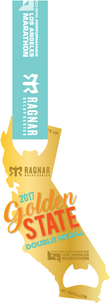 Golden State Double Medal - Poster (262x624), Png Download