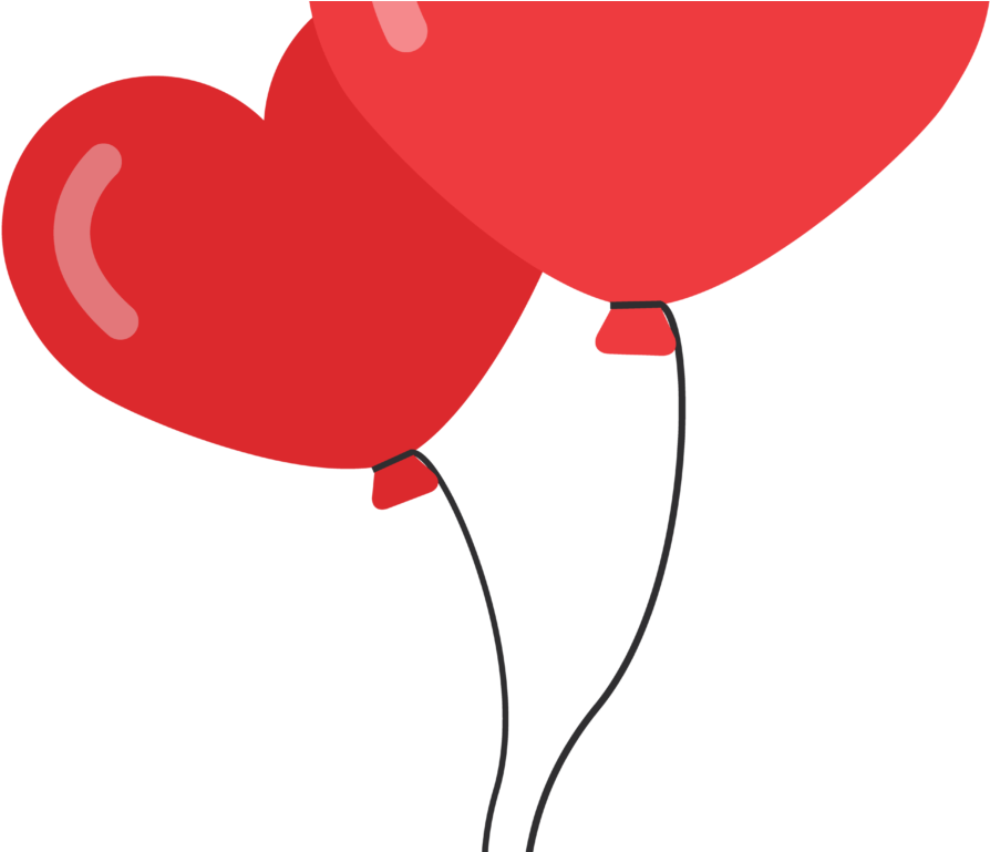 Download Heart Shaped Balloons Png Image - Heart Balloon Cartoon Png PNG  Image with No Background 