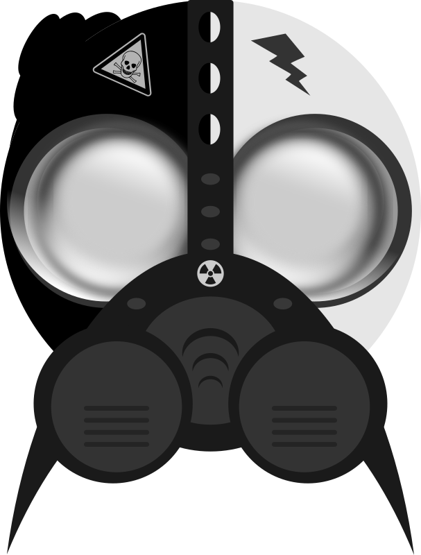 Gas Mask Cliparts - Máscara De Gás Camiseta (607x800), Png Download