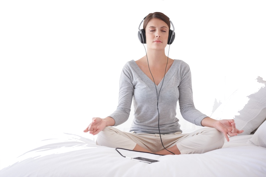 Meditation-headphones - Binaural Beats / Relaxation Meditation Pack (849x565), Png Download