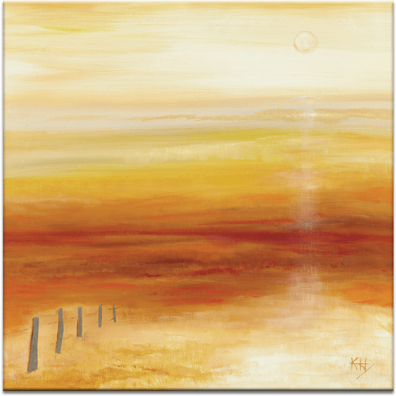 Outback Sunrise - Latitude Run 'outback Sunrise' Print On Canvas, Orange (900x900), Png Download