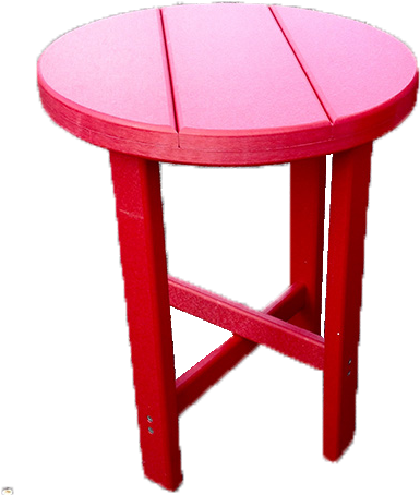 Round Accent Table For Patio Outdoor Poly Patio Furniture - Outdoor Table (650x719), Png Download