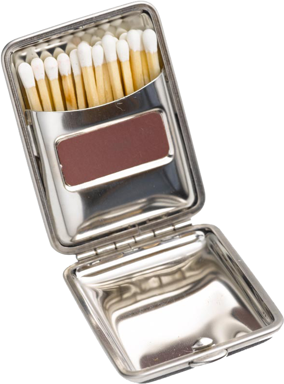 Metal Box Of Matches (1000x1000), Png Download