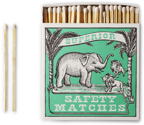 Boîte D'allumettes Elephant & Lion (600x600), Png Download
