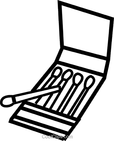 Matches Royalty Free Vector Clip Art Illustration Vc037369 - Matches Clipart (387x480), Png Download