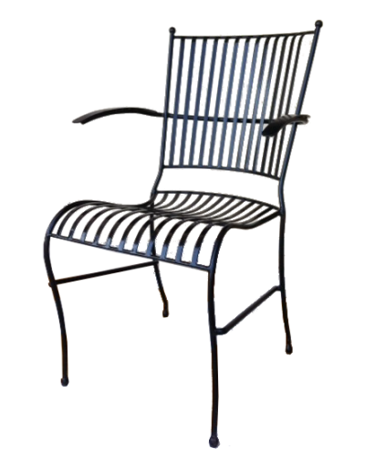 Alice Outdoor Stacking Armchair - Mr Fredrik Grönt Bord I Smide, Fransk Stil (400x500), Png Download