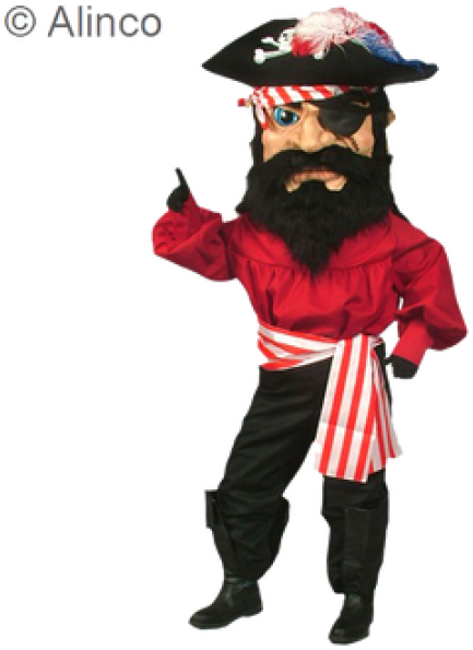 Pirate Mascot Costume (600x600), Png Download