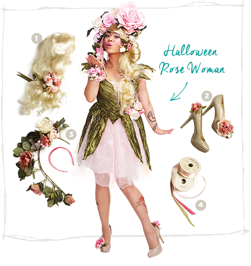 Rose Woman Costume - Costumes Ideas For Women (505x534), Png Download