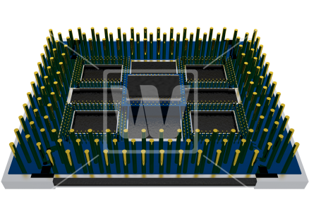 Computer Processor Png - Portable Network Graphics (550x366), Png Download