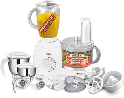 Wonder Plus Inalsa Food Processor - Inalsa Food Processor Wonder Maxie Plus (415x338), Png Download