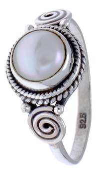 Silver Rings Pearl Ropes Spirals Circles Round White - Silberringe Perle Seile Spiralen Kreise Rund Weiß Punkte (195x350), Png Download