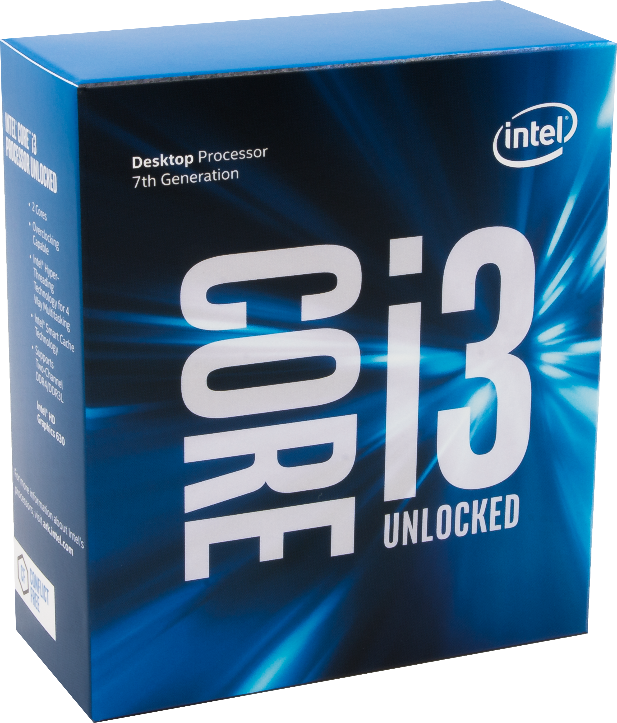 7th Gen Intel Core I3 Unlocked Box - Core I3 Coffee Lake (690x460), Png Download