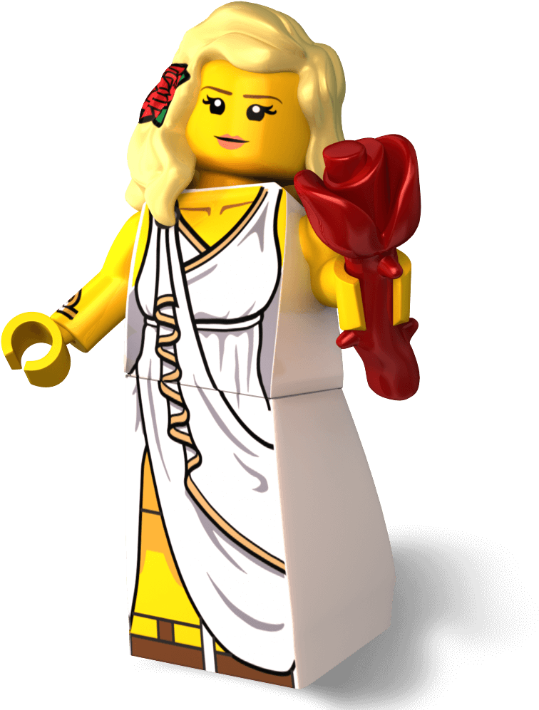 Lego Aphrodite Minifig (1024x1024), Png Download