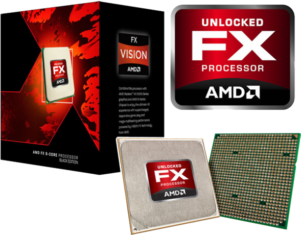 Amd Processor Png File - Amd 8-core Fx 9590 4.7 Ghz Processor (590x467), Png Download