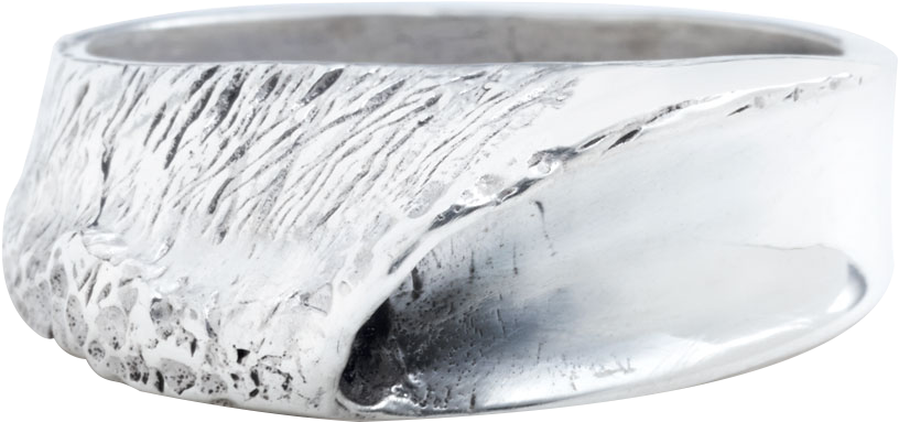 Indo Lefts In Sterling Silver Ring - Silver (1000x1000), Png Download