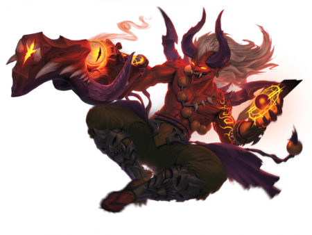 Jenos Soul Eater Soap - Paladins Jenos Demon Skin (450x338), Png Download