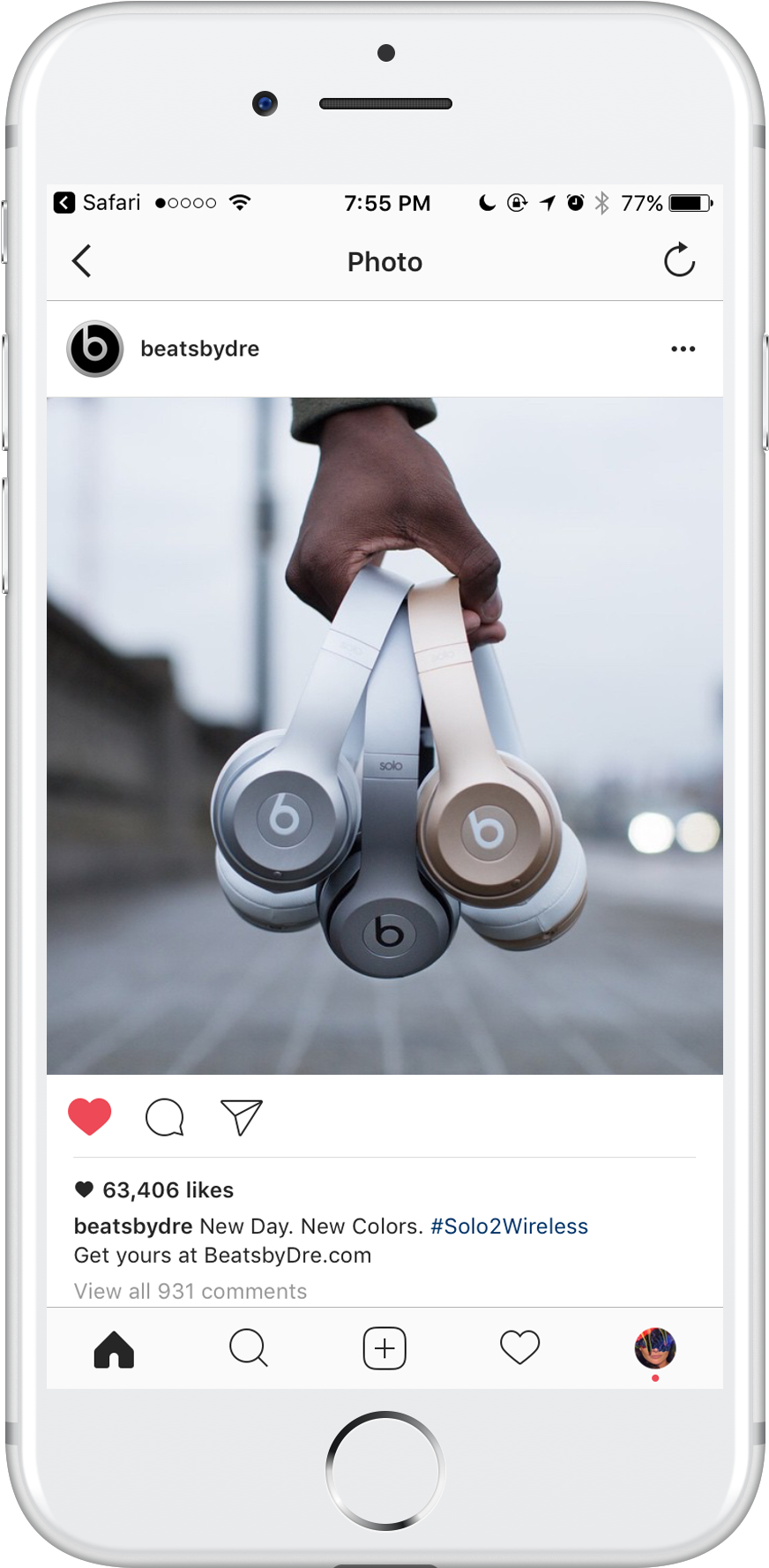 Beats1 - Iphone Kulaklığı (990x1934), Png Download