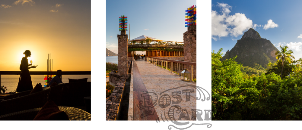 Ladyj Cruise Destination St Lucia Collage - Saint Lucia (1000x465), Png Download