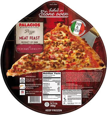 Meat Feast Pizza - Pizza (360x410), Png Download