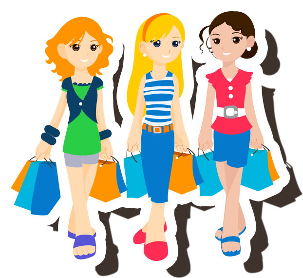The Skout Blog Picture Transparent Stock - Shopping With Friends Clipart Transparent (640x640), Png Download